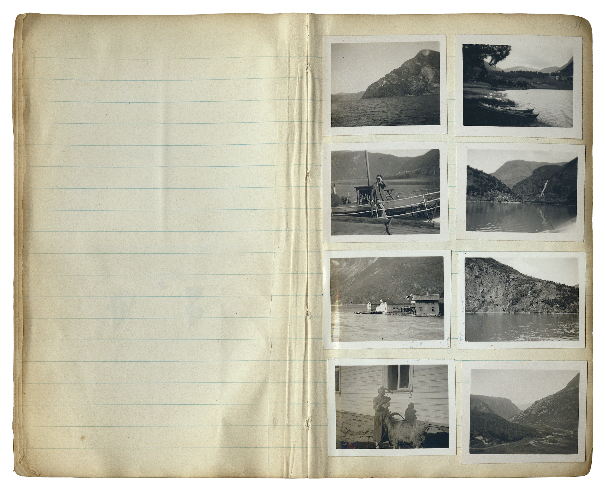 Ludwig Wittgenstein, Gilbert Pattisson, Photo album of Ludwig Wittgenstein: With Gilbert Pattison in Skjolden (Norway), July 1931 © Wittgenstein Archive Cambridge, Photo: Leopold Museum, Vienna/Manfred Thumberger