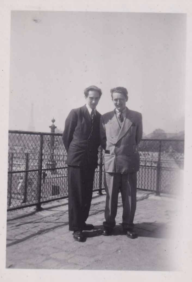 Piotr Rawicz and Ivan Lysiak-Rudnytsky in Paris, Easter of 1949 / Photo from the private archive of Peter Rudnytsky