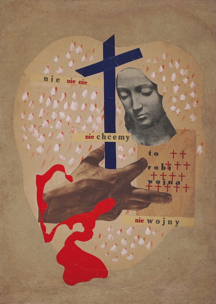 Колаж Маґріт Райх-Сельської&nbsp;«Ні, не хочемо війни», 1930-ті